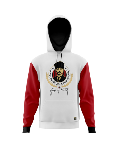 Gençlerbirliği Atatürk Baskılı Gri Hoodie