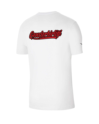 Gençlerbirliği Beyaz Pamuklu Futbol  T-shirt  