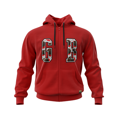 Gençlerbirliği G B Baskılı Fermuarlı Hoodie (Web'e Özel)