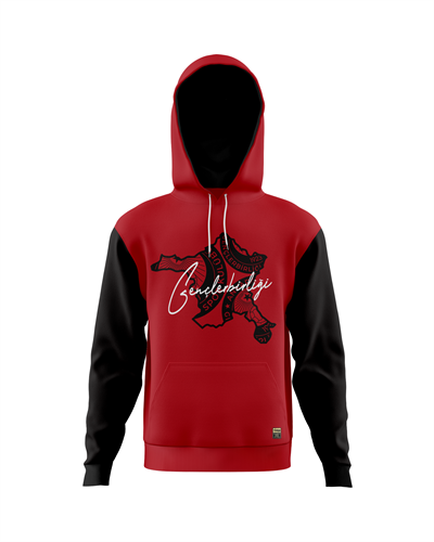 Gençlerbirliği Kırmızı Parçalı Hoodie