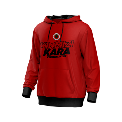 Gençlerbirliği KırmızıKara Yazılı Hoodie (Web'e Özel)