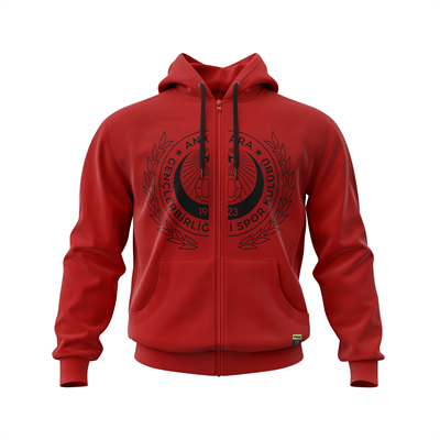 Gençlerbirliği Logo Baskılı Fermuarlı Hoodie (Web'e Özel)