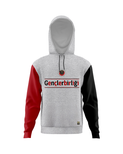 Gençlerbirliği Yazılı Gri Hoodie