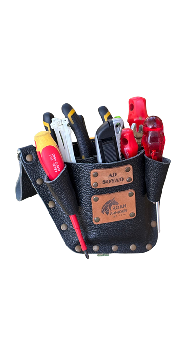 Roan Armour - Tool Magnet Gerçek deri bel tipi takım çantası