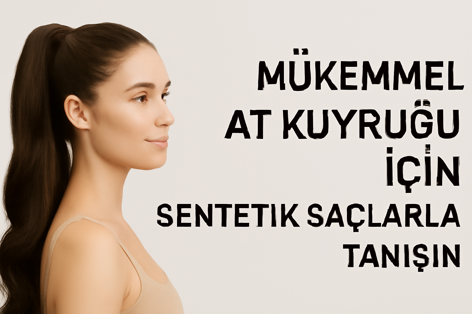 Mükemmel At Kuyruğu Sentetik Saçlarla Tanışın