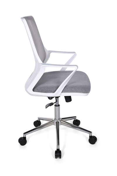 Ofisbazaar Alf Beyaz Fileli Çalışma Koltuğu | Ergonomik Şef ve Toplantı Koltuğu Gri