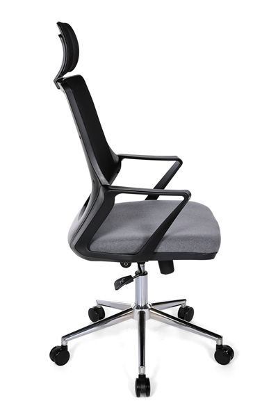 Ofisbazaar Alf Fileli Yönetici Koltuğu | Ergonomik Başlıklı Ofis Koltuğu Gri