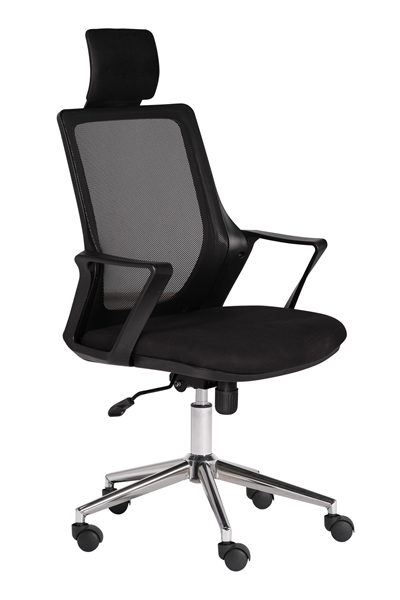 Ofisbazaar Alf Fileli Yönetici Koltuğu | Ergonomik Başlıklı Ofis Koltuğu Siyah Fileli