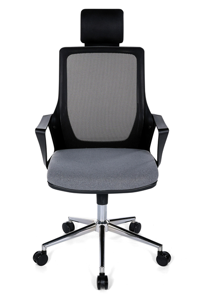 Ofisbazaar Alf Fileli Yönetici Koltuğu | Ergonomik Başlıklı Ofis Koltuğu Gri