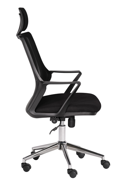 Ofisbazaar Alf Fileli Yönetici Koltuğu | Ergonomik Başlıklı Ofis Koltuğu Siyah Fileli