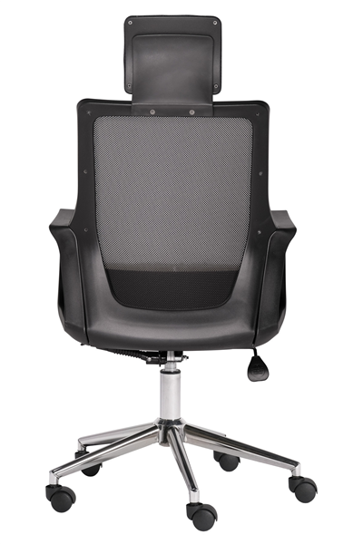 Ofisbazaar Alf Fileli Yönetici Koltuğu | Ergonomik Başlıklı Ofis Koltuğu Siyah Fileli