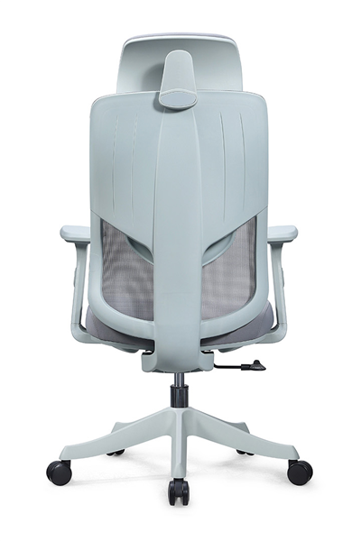 Ofisbazaar Atlas Premium Ergonomik Fileli Yönetici Koltuğu | Başlıklı Ofis ve Çalışma Koltuğu Gri