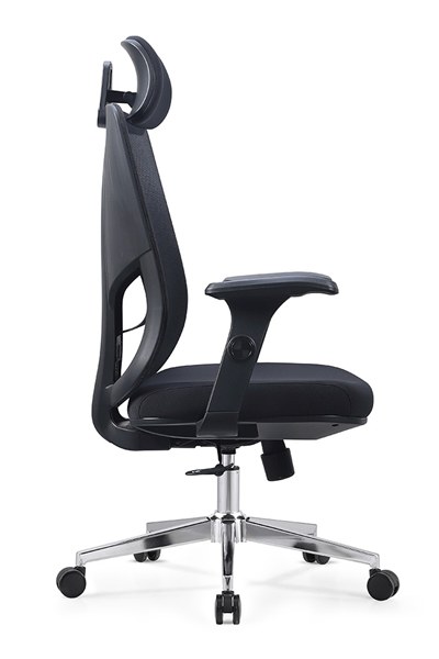 Ofisbazaar Atlas Premium Ergonomik Fileli Yönetici Koltuğu | Başlıklı Ofis ve Çalışma Koltuğu Siyah