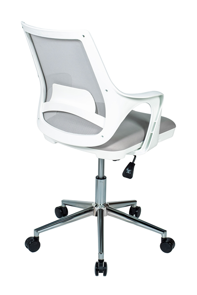 Ofisbazaar Buya Beyaz Fileli Çalışma Koltuğu | Ergonomik Şef ve Toplantı Koltuğu Gri