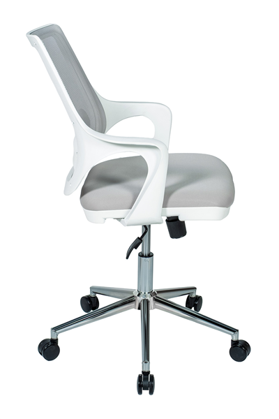 Ofisbazaar Buya Beyaz Fileli Çalışma Koltuğu | Ergonomik Şef ve Toplantı Koltuğu Gri