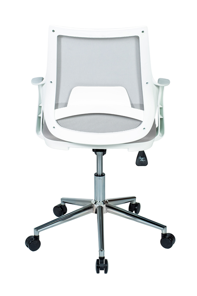 Ofisbazaar Buya Beyaz Fileli Çalışma Koltuğu | Ergonomik Şef ve Toplantı Koltuğu Gri
