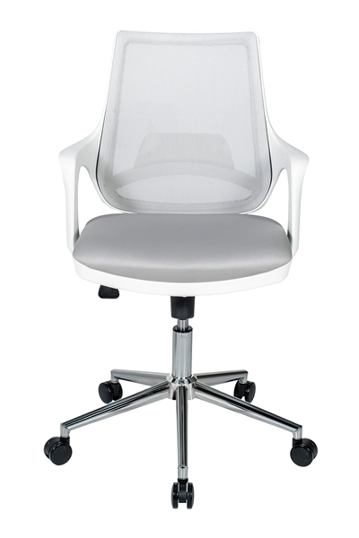 Ofisbazaar Buya Beyaz Fileli Çalışma Koltuğu | Ergonomik Şef ve Toplantı Koltuğu Gri