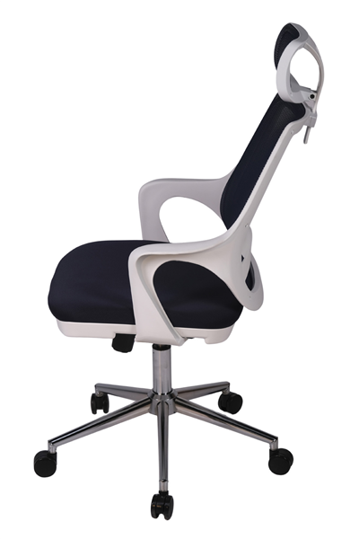 Ofisbazaar Buya Beyaz Fileli Ofis Koltuğu | Ergonomik ve Modern Tasarım Siyah Fileli