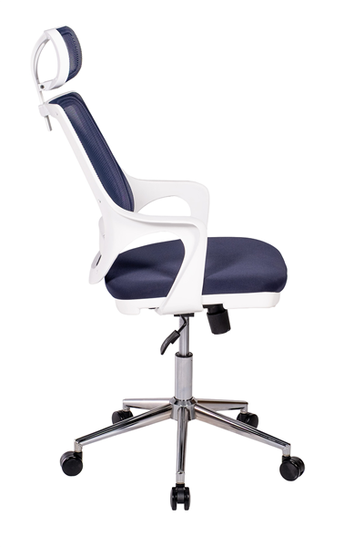 Ofisbazaar Buya Beyaz Fileli Ofis Koltuğu | Ergonomik ve Modern Tasarım Lacivert