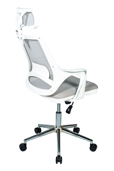 Ofisbazaar Buya Beyaz Fileli Ofis Koltuğu | Ergonomik ve Modern Tasarım Gri