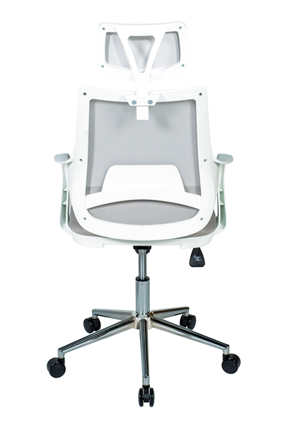 Ofisbazaar Buya Beyaz Fileli Ofis Koltuğu | Ergonomik ve Modern Tasarım Gri