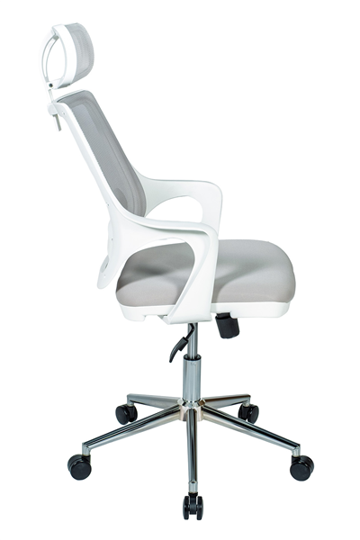 Ofisbazaar Buya Beyaz Fileli Ofis Koltuğu | Ergonomik ve Modern Tasarım Gri