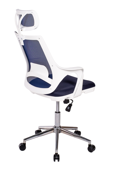 Ofisbazaar Buya Beyaz Fileli Ofis Koltuğu | Ergonomik ve Modern Tasarım Lacivert