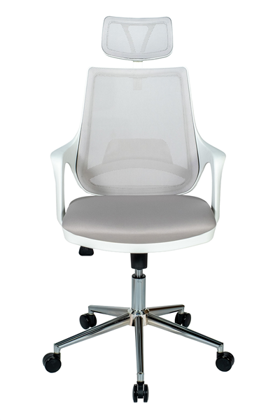 Ofisbazaar Buya Beyaz Fileli Ofis Koltuğu | Ergonomik ve Modern Tasarım Gri