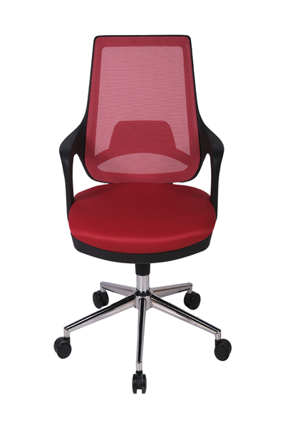 Ofisbazaar Buya Fileli Çalışma Koltuğu | Ergonomik Şef ve Toplantı Koltuğu Kırmızı