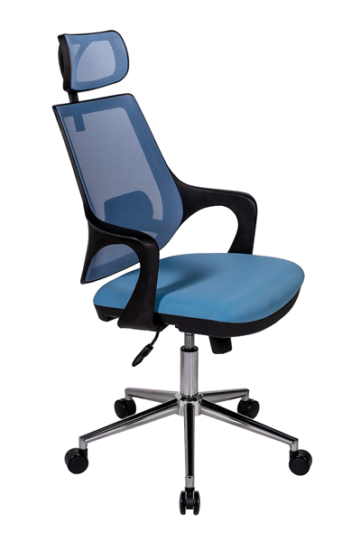 Ofisbazaar Buya Fileli Ofis Koltuğu | Ergonomik ve Modern Tasarım Açık Mavi