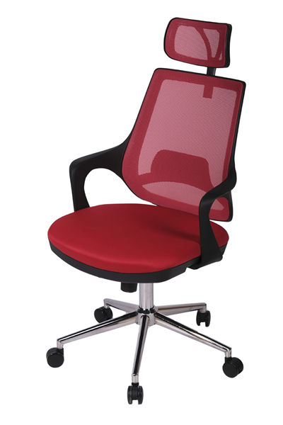 Ofisbazaar Buya Fileli Ofis Koltuğu | Ergonomik ve Modern Tasarım Kırmızı