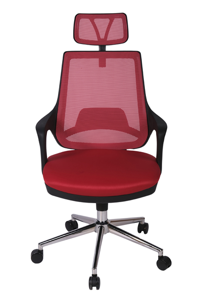 Ofisbazaar Buya Fileli Ofis Koltuğu | Ergonomik ve Modern Tasarım Kırmızı