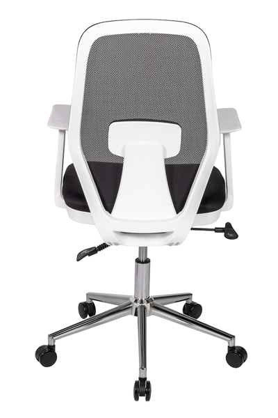 Ofisbazaar Dali Beyaz Fileli Çalışma Koltuğu | Ergonomik Şef ve Toplantı Koltuğu Siyah fileli