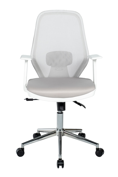 Ofisbazaar Dali Beyaz Fileli Çalışma Koltuğu | Ergonomik Şef ve Toplantı Koltuğu Gri