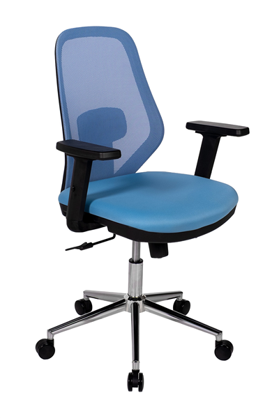 Ofisbazaar Dali Fileli Çalışma Koltuğu | Ergonomik Şef ve Toplantı Koltuğu Açık Mavi