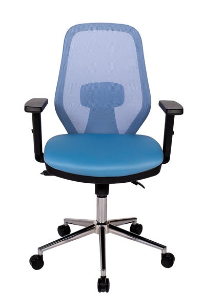 Ofisbazaar Dali Fileli Çalışma Koltuğu | Ergonomik Şef ve Toplantı Koltuğu Açık Mavi