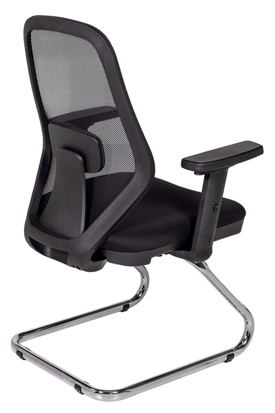 Ofisbazaar Dali Fileli Misafir Koltuğu | Ergonomik Toplantı ve Bekleme Koltuğu Siyah Fileli