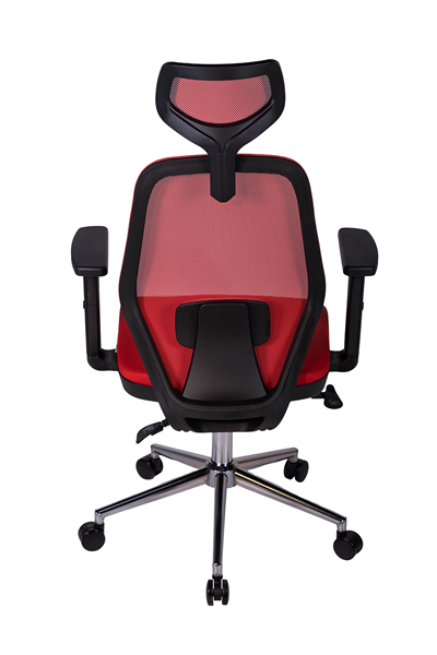 Ofisbazaar Dali Fileli Yönetici Koltuğu | Ergonomik Başlıklı Ofis Koltuğu Kırmızı