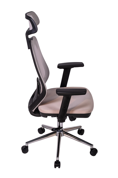 Ofisbazaar Dali Fileli Yönetici Koltuğu | Ergonomik Başlıklı Ofis Koltuğu Gri