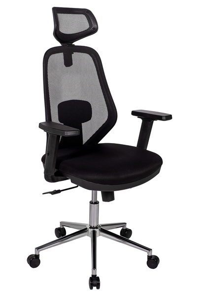 Ofisbazaar Dali Fileli Yönetici Koltuğu | Ergonomik Başlıklı Ofis Koltuğu Siyah Fileli