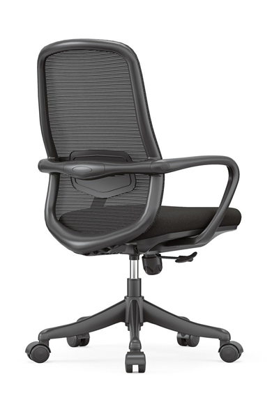 Ofisbazaar Lavander Fileli Çalışma Koltuğu | Ergonomik Şef ve Toplantı Koltuğu Siyah
