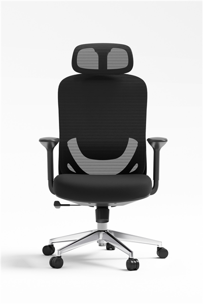 Ofisbazaar Lizbon Pro Ergonomik Mesh Yönetici Koltuğu – Ayarlanabilir Başlıklı Siyah 