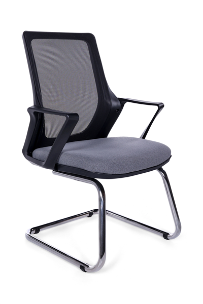 Ofisbazaar Lizz Gri Fileli Bekleme Koltuğu | Ergonomik Ofis ve Ev Koltuğu Gri