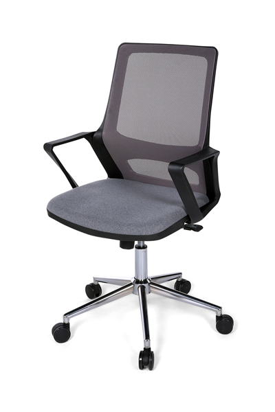 Ofisbazaar Lizz Gri Fileli Çalışma Koltuğu | Ergonomik Ofis ve Ev Koltuğu Gri