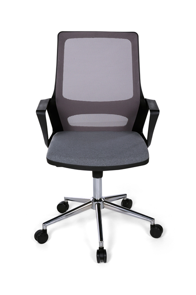 Ofisbazaar Lizz Gri Fileli Çalışma Koltuğu | Ergonomik Ofis ve Ev Koltuğu Gri