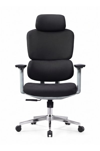 Ofisbazaar Ocean Premium Ergonomik Yönetici Koltuğu | Başlıklı ve Bel Ayarlı Ofis Koltuğu Siyah