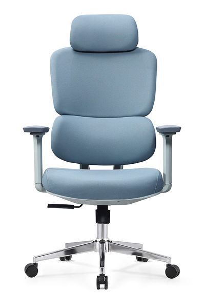 Ofisbazaar Ocean Premium Ergonomik Yönetici Koltuğu | Başlıklı ve Bel Ayarlı Ofis Koltuğu Mavi