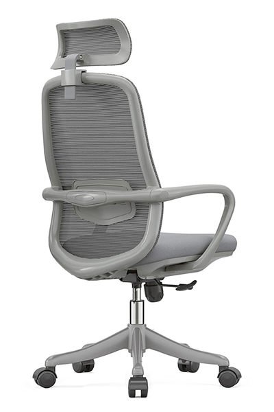 Ofisbazaar Rose Manager Ergonomik Fileli Yönetici Koltuğu | Ergonomik Başlıklı Ofis Koltuğu Gri