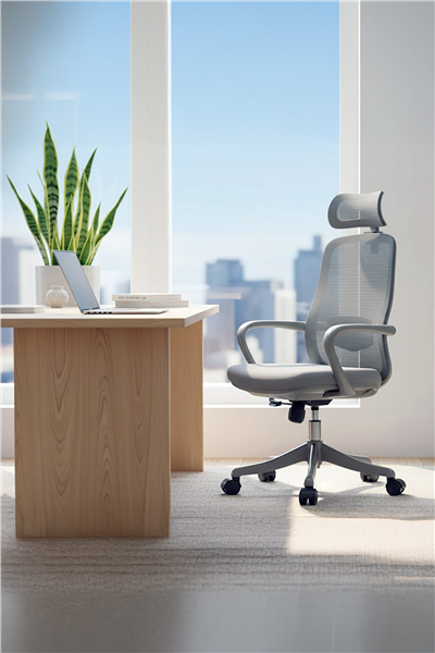 Ofisbazaar Rose Manager Ergonomik Fileli Yönetici Koltuğu | Ergonomik Başlıklı Ofis Koltuğu Gri