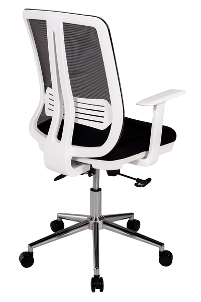 Ofisbazaar UP Beyaz Fileli Çalışma Koltuğu | Ergonomik Şef ve Toplantı Koltuğu Siyah Fileli